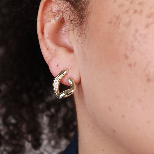 Crystal Wave Earrings